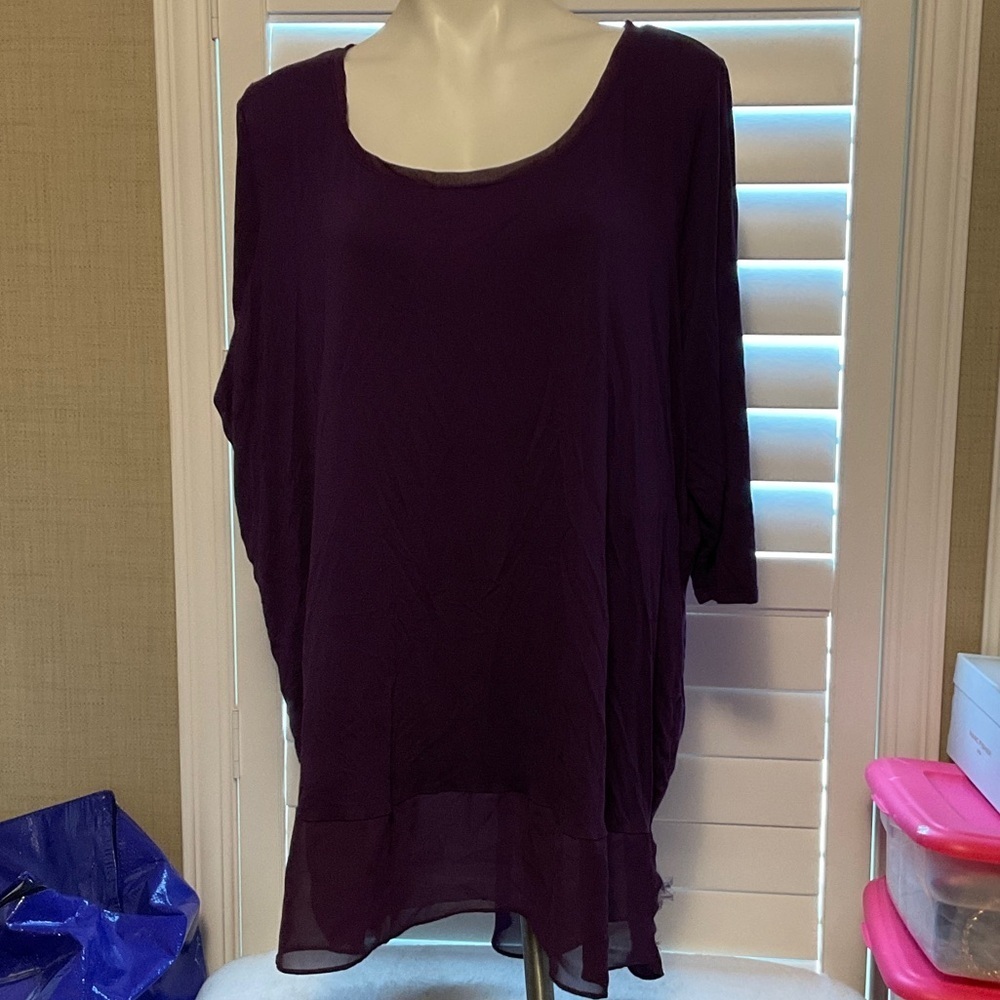 Lane Bryant Deep Purple Blouse